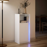 Sideboard with LED White 42.5x34x100 cm Engineered Wood 852152