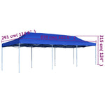 ZNTS Folding Pop-up Party Tent 3x9 m Blue 44977