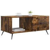 Coffee Table Smoked Oak 90 x 50 x 40 cm Engineered Wood 895650