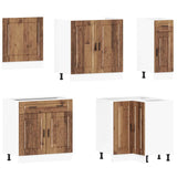 11 Piece Kitchen Cabinet Set "Porto" Old Wood Engineered Wood 3314939