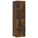 Wall-mounted TV Cabinet Smoked Oak 30.5x30x110 cm 826676