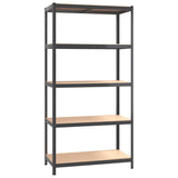 5-Layer Shelves 4 pcs Anthracite Steel&Engineered Wood 3154178