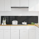 Kitchen Backsplash 2 pcs Black 90 x 40 cm Tempered Glass 3415548