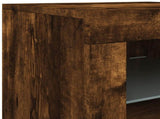 Sideboard with LED Lights Smoked Oak 123x37x67 cm 3209062