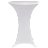 Standing Table Cover 80 cm White Stretch 4 pcs 279070