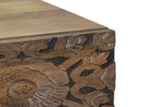 Bed cabinet with Drawer Brown 50 x 33 x 60 cm Solid Mango Wood 4018343