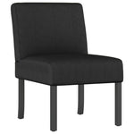Slipper Chair Black Fabric 352459