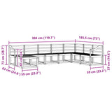Outdoor Sofa Set 8 pcs Natural Solid Acacia Wood 3366827