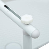 Hanging Balcony Table White 60x64x83.5 cm Plastic Rattan Look 47893