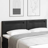 LED Headboard Black 180 cm Faux Leather 42007309