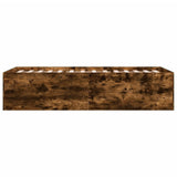 Bed Frame without Mattress Smoked Oak 100x200 cm 3280962