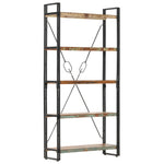 5-Tier Bookcase 90x30x180 cm Solid Reclaimed Wood 286584