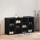 Shoe Bench Black Oak 103 x 30 x 54.5 cm Engineered Wood 875160