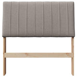 Upholstered Headboard Taupe 90 cm Solid Pine Wood 879417