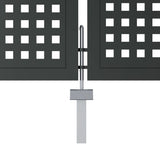 Garden Gate Anthracite 300x150 cm Steel 154568