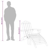Garden Chair Natural wood Solid Acacia wood Standard Foldable 316831