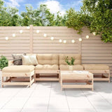 6 Piece Garden Lounge Set Solid Wood Pine 3186319