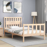 Bed Frame without Mattress 100x200 cm Solid Wood Pine 3192416