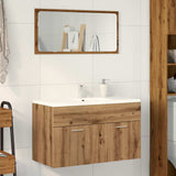 ZNTS Bathroom Sink Cabinet Artisan Oak 80x38.5x46 cm Engineered Wood 856212