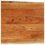 Table Top 80x80x3.8 cm Rectangular Solid Wood Acacia Live Edge 370650