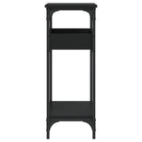 Console Table with Shelf Black 75x29x75cm Engineered Wood 837712
