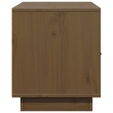 TV Cabinet Honey Brown 80x34x40 cm Solid Wood Pine 818233