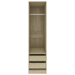 Wardrobe with Drawers Sonoma Oak 50x50x200 cm Engineered Wood 800615