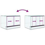 Terrarium with Storage Transparent 40 x 30 x 30 cm Glass 42020389