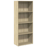 Bookcase Sonoma Oak 60x30x152 cm Engineered Wood 857910