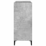 Record Cabinet Concrete Grey 84.5x38x89 cm Engineered Wood 832001