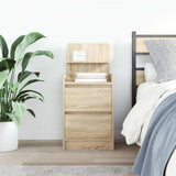 Bedside Cabinet with 2 Drawers Sonoma Oak 38x34x80 cm 861359