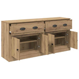 Sideboards with Drawer 2 pcs Artisan Oak 70 x 35.5 x 67.5 cm 3402660