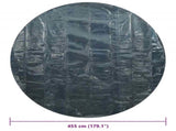 Floating PE Solar Pool Film 455 cm Black and Blue 92977