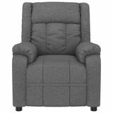 Recliner Chair Dark Grey Fabric 348109
