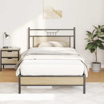 Bed Frame without Mattress Sonoma Oak 107x203 cm Engineered Wood 4106940