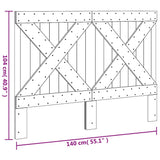 Headboard 140x104 cm Solid Wood Pine 358406