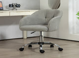 Teddy Fleece Swivel Office Chair - Grey T3398P377439