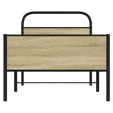 Bed Frame without Mattress 80x200 cm Sonoma Oak Engineered Wood 4100437