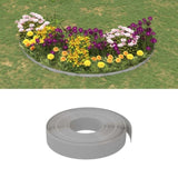 ZNTS Garden Edgings 2 pcs Grey 10 m 10 cm Polyethylene 3155428