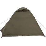 ZNTS Camping Tent Dome 3-Person Brown Waterproof 4009616