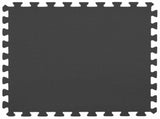 Pool Ground Mat 16 pcs 235 cm Round EVA Foam Black 42042633