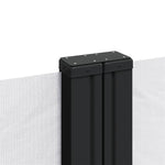ZNTS Retractable Side Awning White 180x1000 cm 4004751