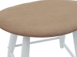 Dining Chairs 2 pcs White 46 x 37 x 63 cm Solid Rubber Wood 42020463