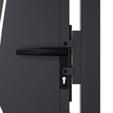Garden Gate Anthracite 100x100 cm Steel Grass Design 153167