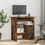 Desk Smoked Oak 80x45x74 cm Engineered Wood 815477