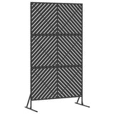 Privacy Screen Black 100 x 50 x 180 cm Steel 868542