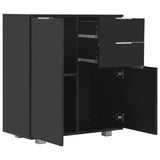 Sideboard Black Engineered Wood 71 x 35 x 80 cm Sideboard 283716