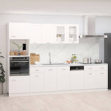 7 Piece Kitchen Cabinet Set Lyon White Engineered Wood 3067623