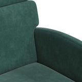 Dining Chairs with Wheels 2 pcs Dark green 58 x 65 x 98 cm 42017877