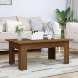 Coffee Table Brown Oak 100x60x42 cm Engineered Wood 815428